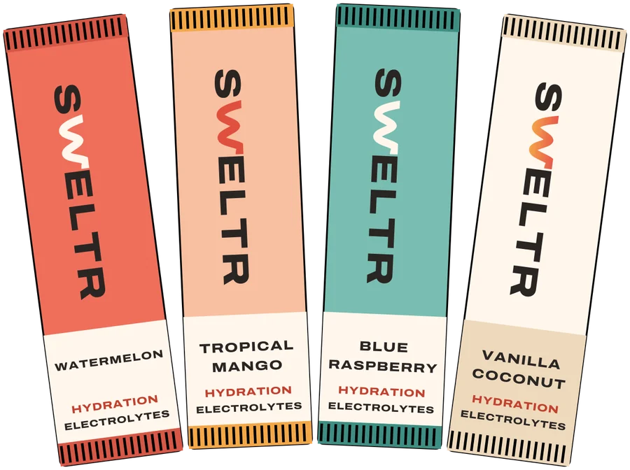 SWELTR Hydration sticks in working-name flavors